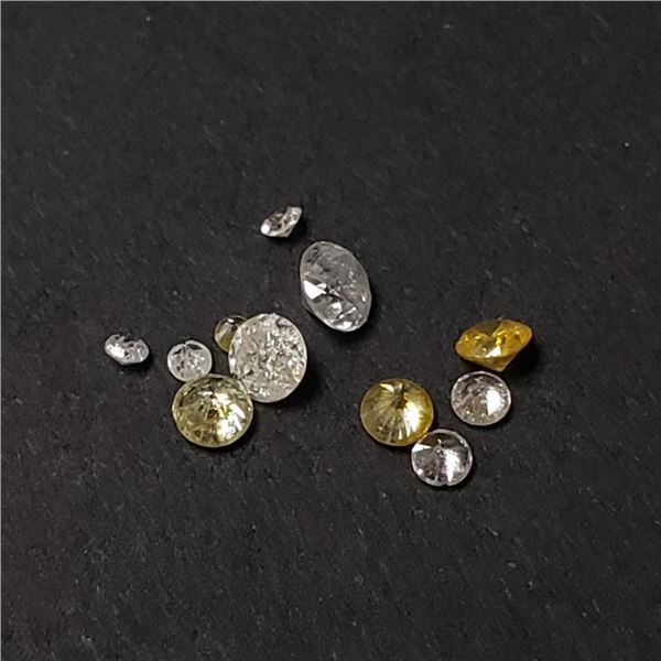 Genuine Diamond Mix Lots Apx 0.3-0.4Ct (~Size )(Ring is resizable for $40) (~length inches), Suggest