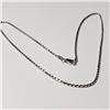 Image 2 : Silver 20" 5G Necklace (~Size )(Ring is resizable for $40) (~length inches), Suggested Retail Value 