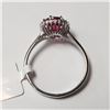 Image 4 : 10K White Gold Cubic Zirconia Ring (~Size 7)(Ring is resizable for $40) (~length inches) (~weight 1.