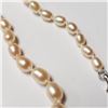 Image 2 : Silver Fresh Water Pearl 18" Necklace (~Size )(Ring is resizable for $40) (~length inches), Suggeste