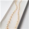 Image 4 : Silver Fresh Water Pearl 18" Necklace (~Size )(Ring is resizable for $40) (~length inches), Suggeste