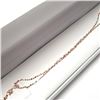 Image 3 : 18K Rose Gold 16" 0.78G Necklace (~Size )(Ring is resizable for $40) (~length 16"inches) (~weight 0.