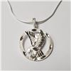 Image 1 : Silver Eagle 18" Necklace (~Size )(Ring is resizable for $40) (~length inches), Suggested Retail Val