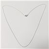 Image 1 : 10K White Gold 16" 0.33G Necklace (~Size )(Ring is resizable for $40) (~length inches), Suggested Re