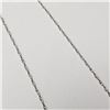 Image 2 : 10K White Gold 16" 0.33G Necklace (~Size )(Ring is resizable for $40) (~length inches), Suggested Re