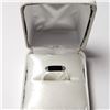 Image 4 : Silver Black Onyx Ring (~Size )(Ring is resizable for $40) (~length inches), Suggested Retail Value 