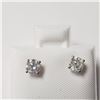 Image 1 : 14K White Gold Diamond (0.6Ct,I2-3,G-H) Earrings  (~weight 0.55g), Made in Canada, Appraised Retail 