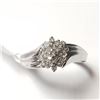 Image 1 : 10K White Gold Diamond(0.3ct) Ring (~Size 7)( (~weight 2.75g), Made in Canada, Suggested Retail Valu