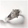 Image 2 : 10K White Gold Diamond(0.3ct) Ring (~Size 7)( (~weight 2.75g), Made in Canada, Suggested Retail Valu