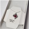Image 3 : Silver Created Ruby 19" Necklace), Suggested Retail Value $160