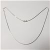 Image 1 : 10K White Gold 18" 1.25G Necklace  (~length 18"inches) (~weight 1.25g), Suggested Retail Value $600