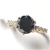 Image 3 : 10K Yellow Gold Black Diamond(2.4ct) Diamond(0.2ct) Ring (~Size 6.5) (~weight 2.61g), Made in Canada