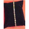 Image 1 : Ladies .925 Silver Natural Sapphires 9.6 Carat Tennis Bracelet with Certificate Valued $1800.00