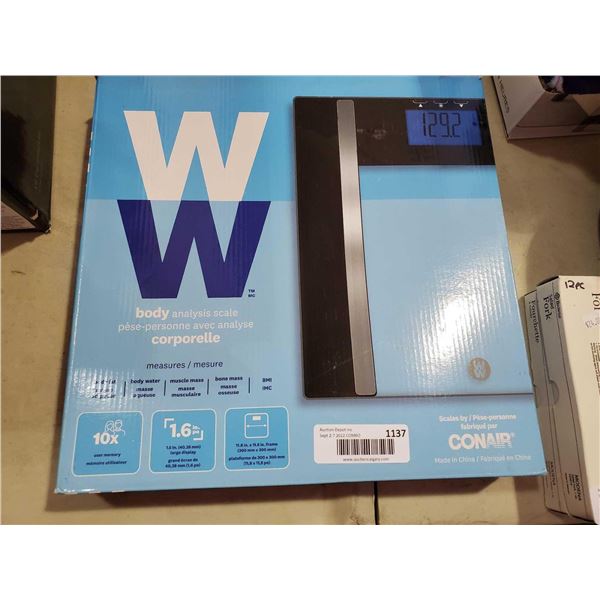 WW Body Analysis  Digital Weight Scale - OPEN BOX - SOLD AS IS