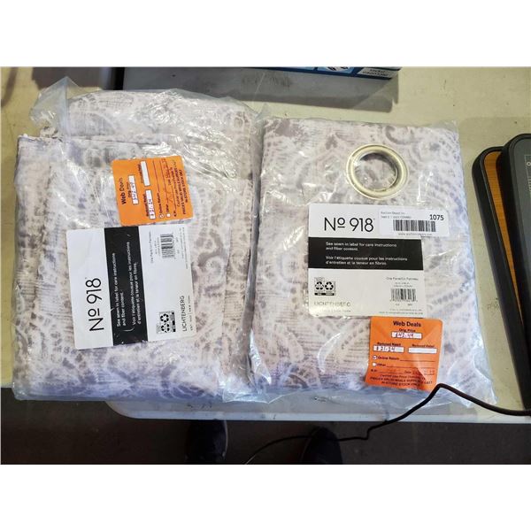 Set of 2 matching Lichtenberg New York 40x84" Curtain Panels - OPEN BOX SOLD AS IS