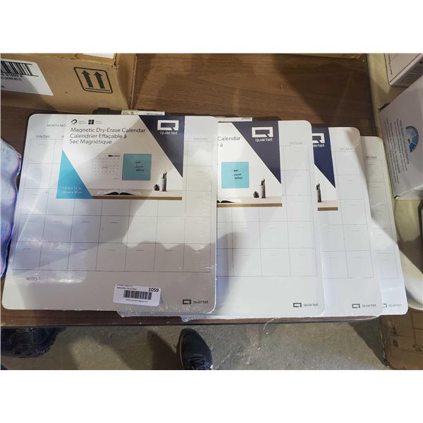 Quartet Magnetic Dry Erase Calendars - Lot of 4