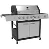 Image 1 : New Grill Chef 6 Burner with Side Burner. Propane Gas Grill- Stainless 78000 BTU - Damaged Box