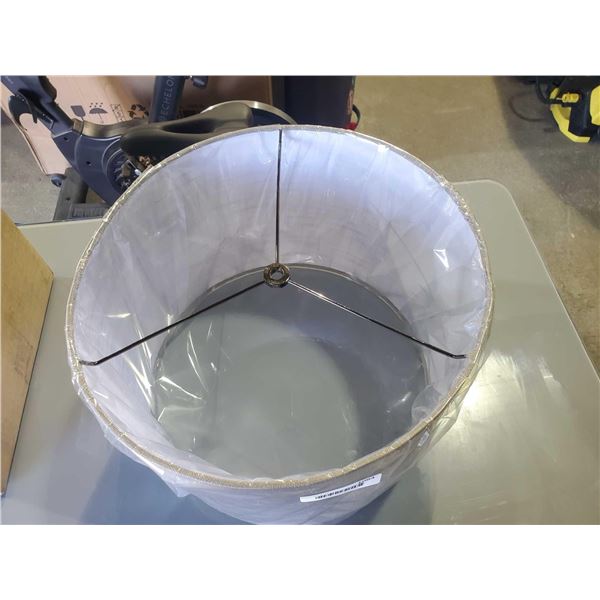 Gray Lamp Shade 14"D - OUT OF BOX - SOLD AS IS