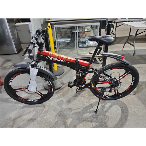 *NEW* ZHENGBU H2 400W 10 AH Folding, 48V Lithium Battery, Variable Speed  Electric Mountain Bike wit