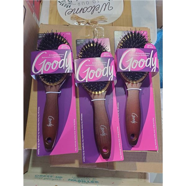 New Goody Smooth and Sleek Hair Brush for Fine Hair (3ct)