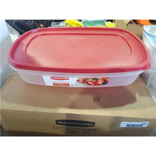 NEW Rubbermaid Easy Find Food Storage Containers - Lot of 2 - 1.5 Gal