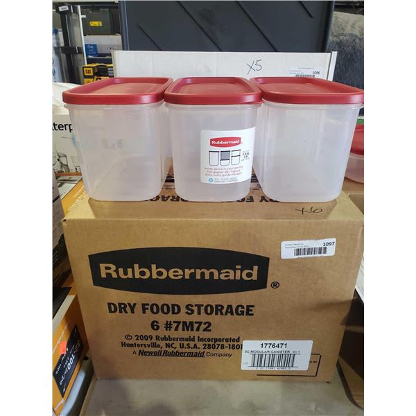 New Rubbermaid 3 lbs containers Case lot of 6