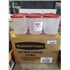 Image 1 : New Rubbermaid 3 lbs containers Case lot of 6