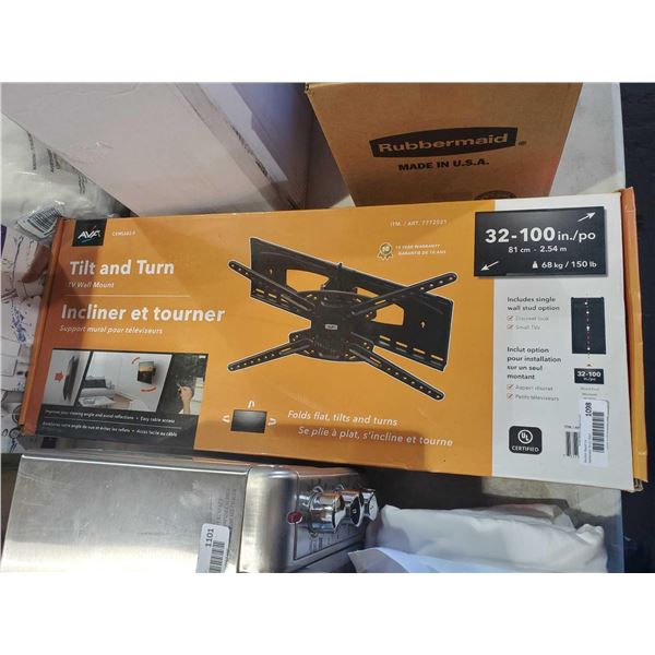 AVF Tilt and Turn Tv Wall Mount  - OPEN BOX - SOLD AS IS