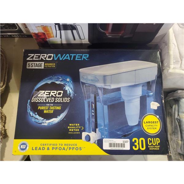 Zero Water 5 Stage Water Filtration Jug - 30 Cup - OPEN BOX - SOLD AS IS