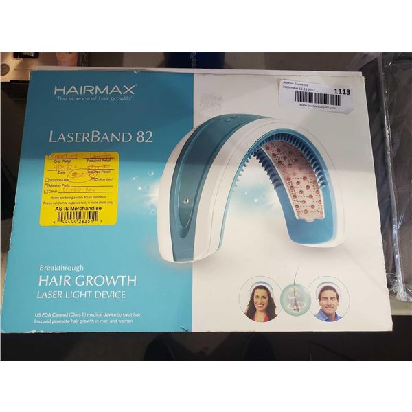 Hairmax Laser Band 82 Hair Growth System - OPEN BOX - SOLD AS IS