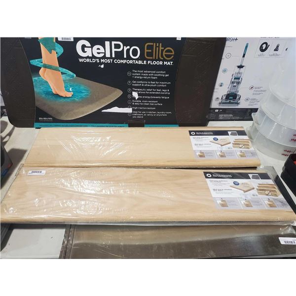 Oak Wood False Tread Bullnose Stair Caps Lot of 2 - Brand New