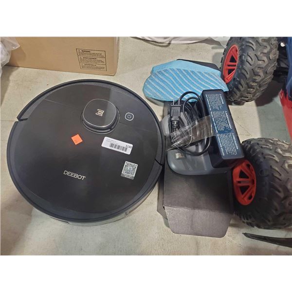 Deebot Robot Vacuum & Mop System ,Smart Obstacle Detection OUT OF BOX - SOLD AS IS