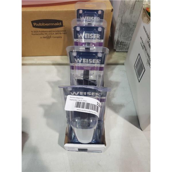 Weiser Inactive Lever Door Handles - Lot of 4