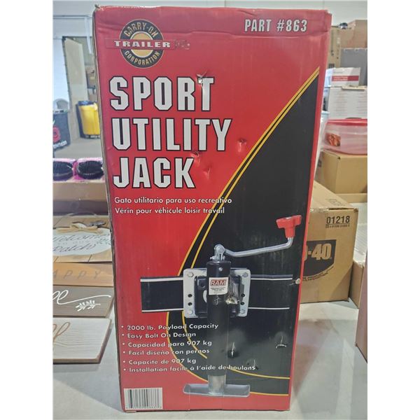 New Carry-On Trailer Sport Utility Jack - Good to 2000 Lbs