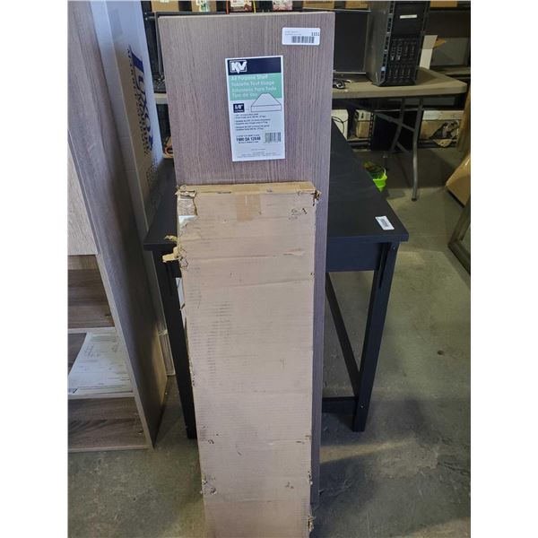 Lot fo Assorted Floating Wall Shelves - 4X Brown & 5X White  - OUT OF/OPEN BOX - SOLD AS IS