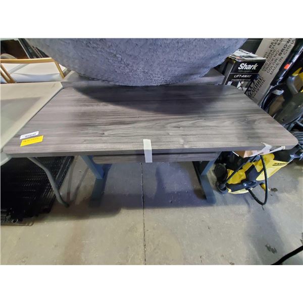 Wooden Desk with One Drawer &  Metal Legs - OUT OF BOX - SOLD AS IS