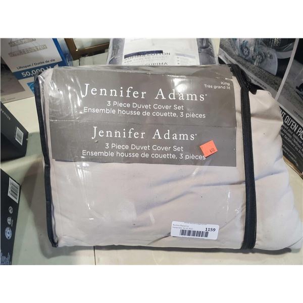 Jennifer Adams 3 Pc Duvet Cover Set - OPEN BOX - SOLD AS IS