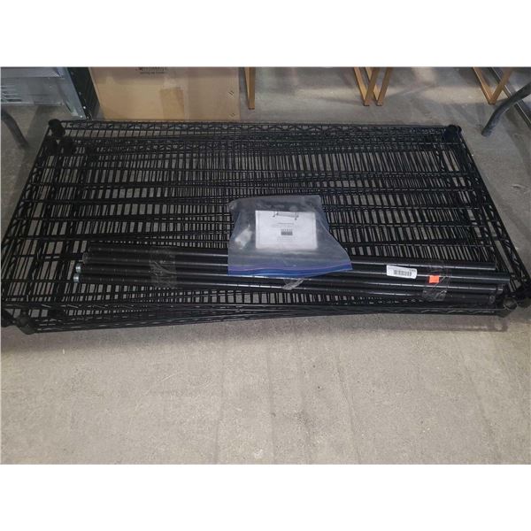 3 tier Metal Shelving Unit OUT OF BOX - SOLD AS IS