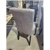 Image 3 : Lot of 2 Gray Upholstered Dining Chairs - OUT OF BOX - SOLD AS IS