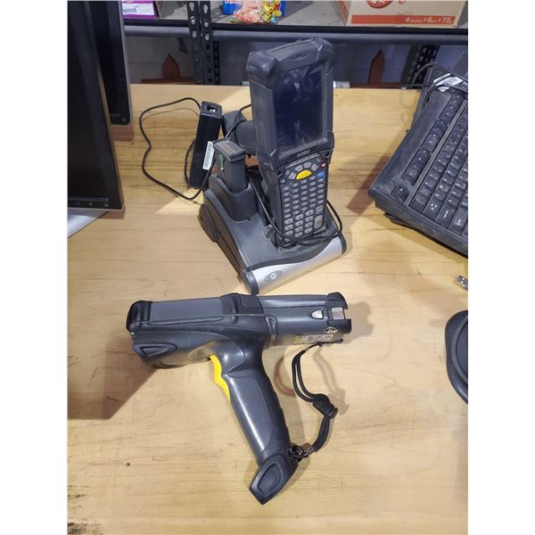 Zebra Handheld Mobile Computer/Scanner W/ Charging Base, Battery & Extra Handheld-  OUT OF BOX - SOL