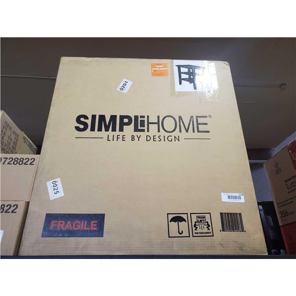 SimpliHome Acadian Normandy Brunswick Black Narrow Side Table  - SOLD AS IS