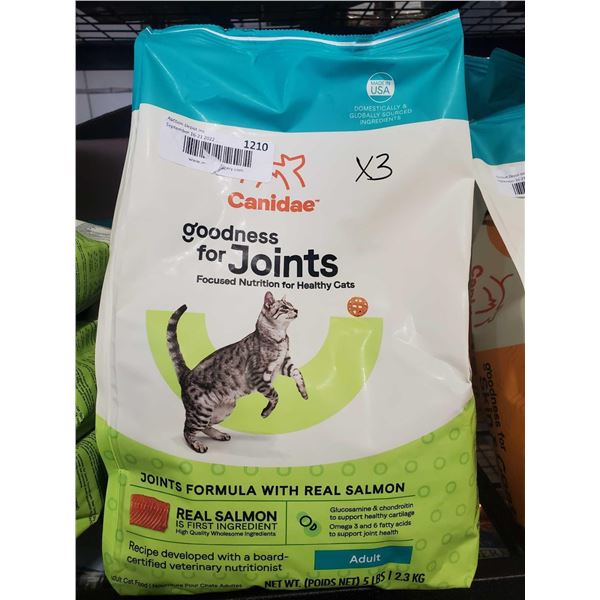 Canidee Goodness for Joints Salmon Cat Kibble 3X5Lbs