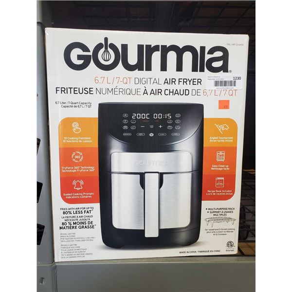 Gourmia 6.7L Digital Air Fryer - OPEN BOX - SOLD AS IS