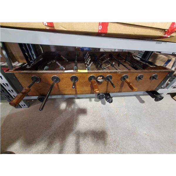 Vintage Style Full Size Foosball Table 29.25” W x 54.5” L x 36.75” H - 170 lbs OUT OF BOX, SOLD AS I