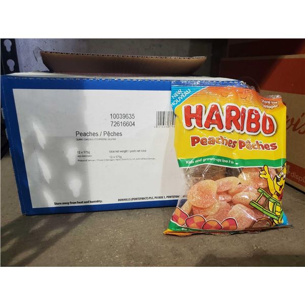 Haribo Peaches Gummies Lot of 12 x 175g