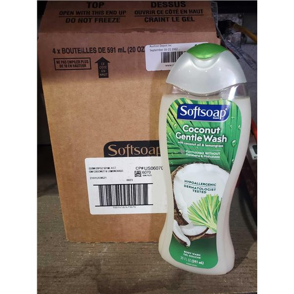 SoftSoap Coconut Gentle Wash (4 x 591ml)