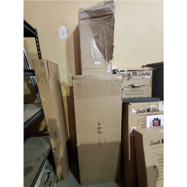 Queen Size Bed Frame - White  - SOLD AS IS