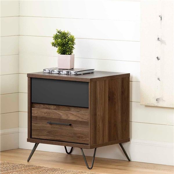 South Shore "Arlen" - Standard Night Stand, Weathered Oak