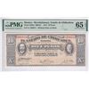 Image 1 : Mexico, Revolutionary, 10 Pesos, 1915, P-S535a, PMG 65EPQ