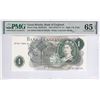 Image 1 : Great Britain, Bank of England, 1 Pound, ND 1970-77, Mismatched S/N Error, PMG 65EPQ